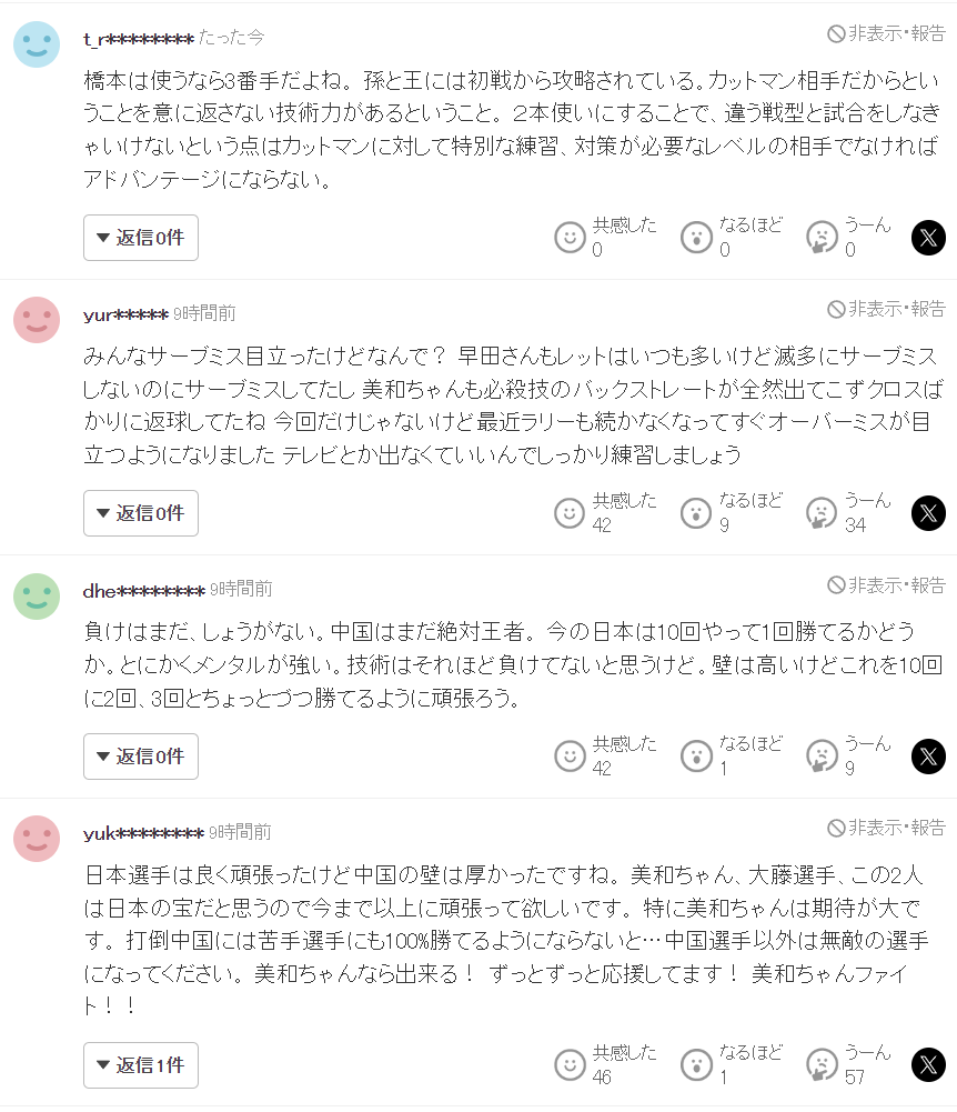 紧张, 惨败中国队 紧张, 惨败中国队